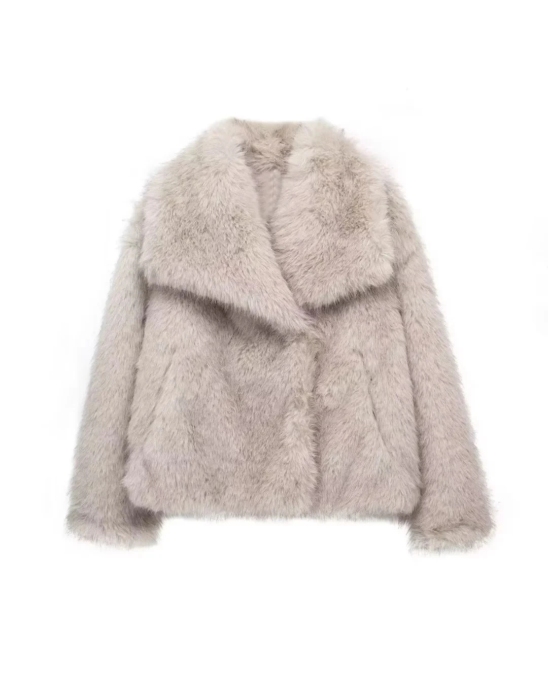 Women’s Loose Fit Faux Fur Coat