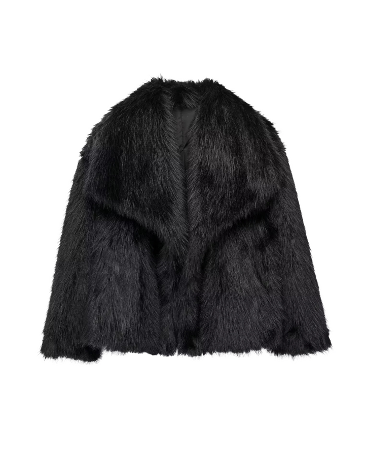 Women’s Loose Fit Faux Fur Coat