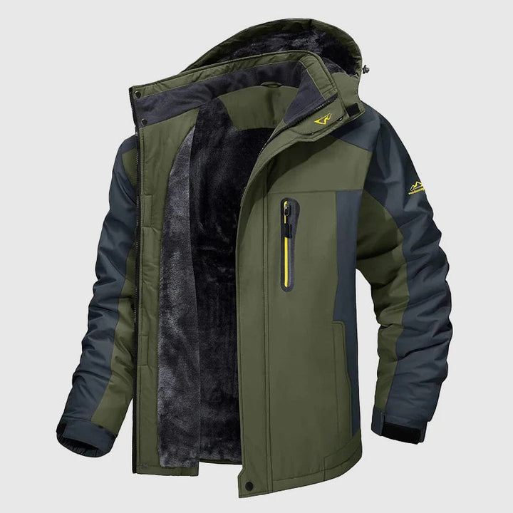 Thick Waterproof Winter Jacket - Velour & Fleece Lined