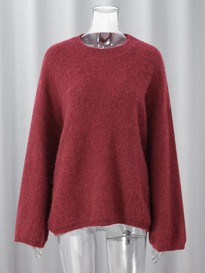 Vintage O-Neck Loose Fit Sweater