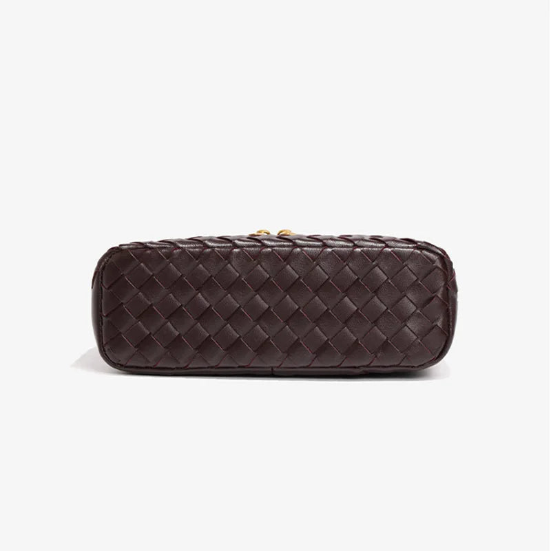 Luxe Woven Vegan Leather Box Bag