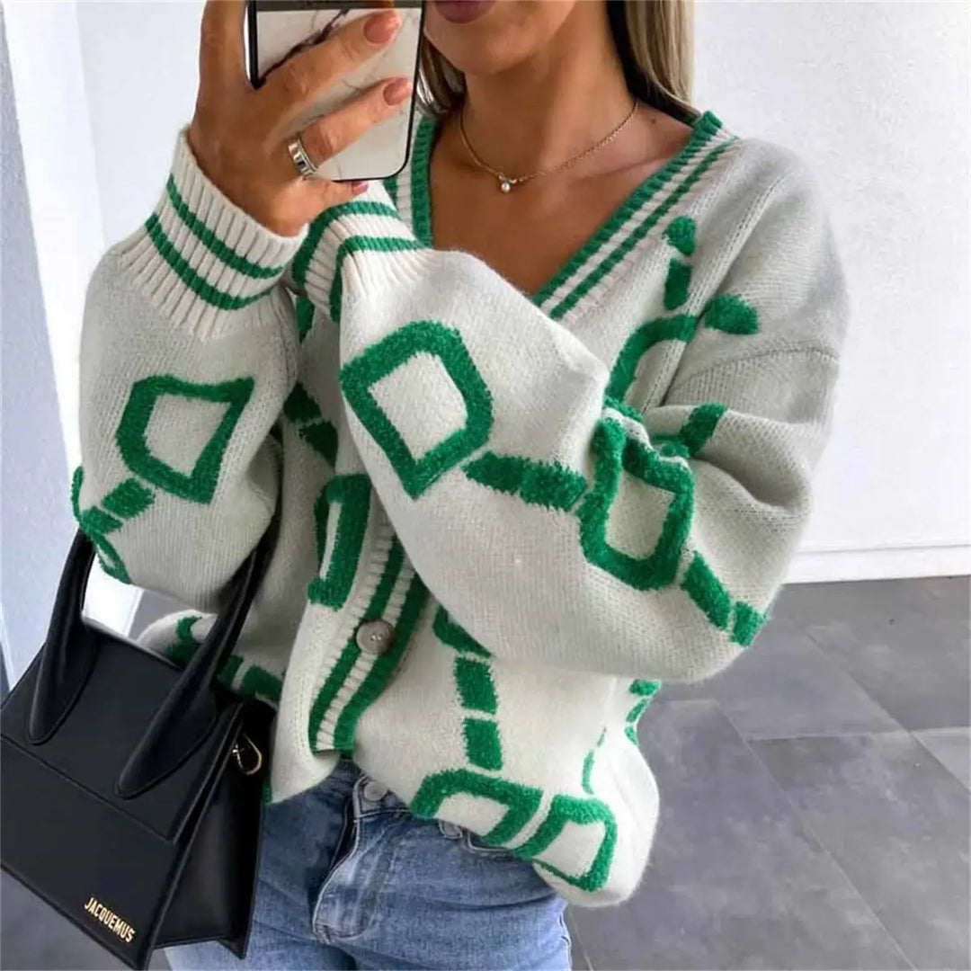 Single Breasted Knitted Cardigan V Neck Women's Sweaters Fashion Autumn Winter Outerwear Long Sleeve New In Female Coats Casual