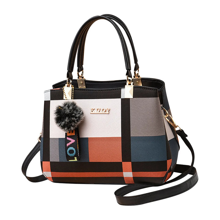 Modern Color-Block Crossbody Handbag