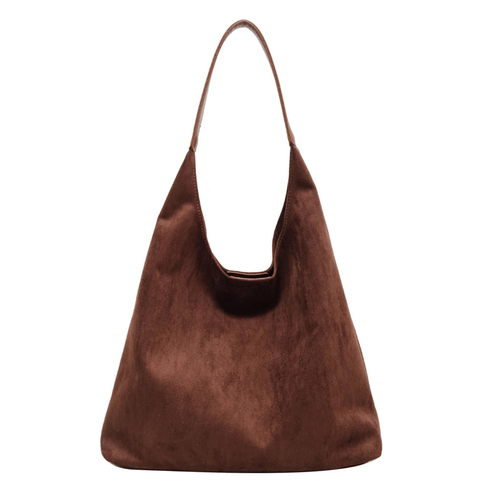 Ottuppia Minimalist Vegan Suede Hobo Bag – Elegant & Practical Companion