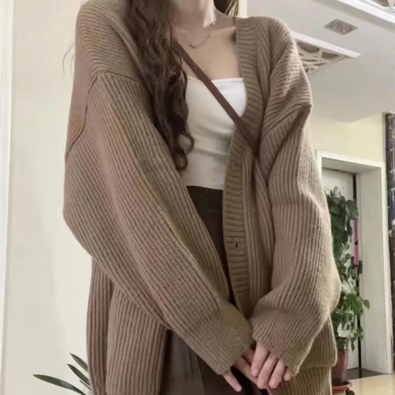 Cozy Oversized Cardigan with Pockets