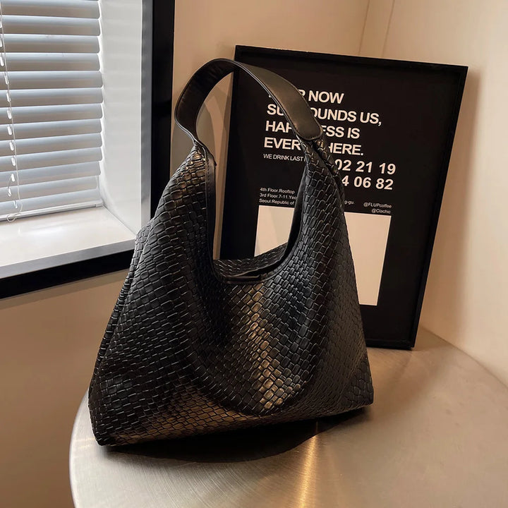 Ottuppia Woven Vegan Leather Hobo Bag