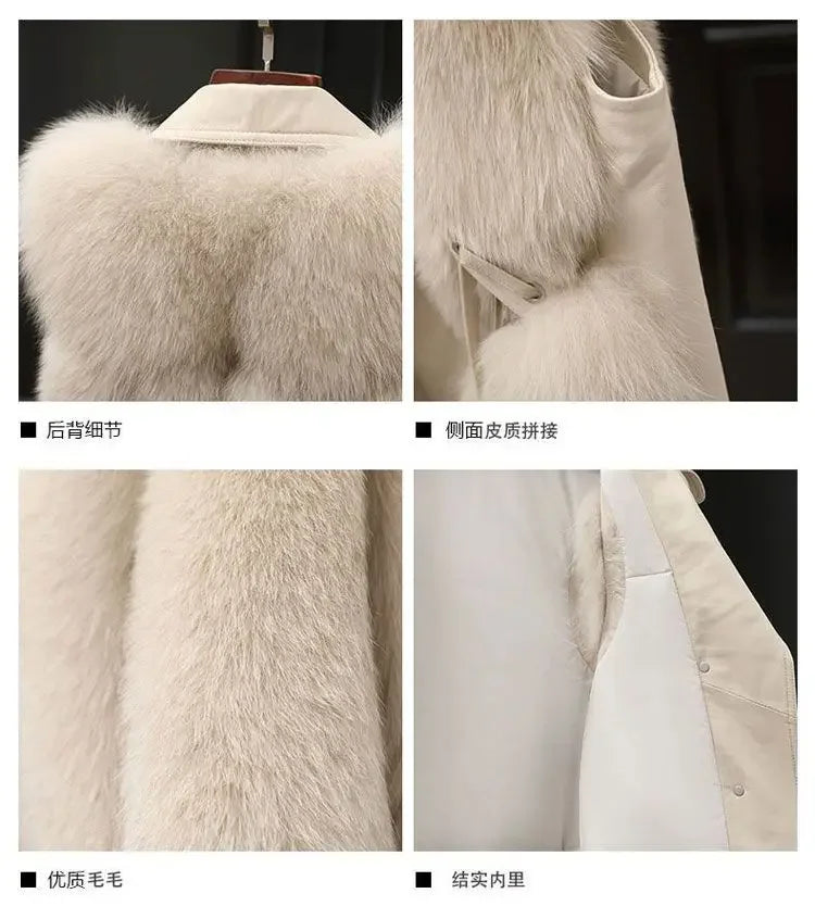 Women’s Faux Fur Leather Buttoned Vest