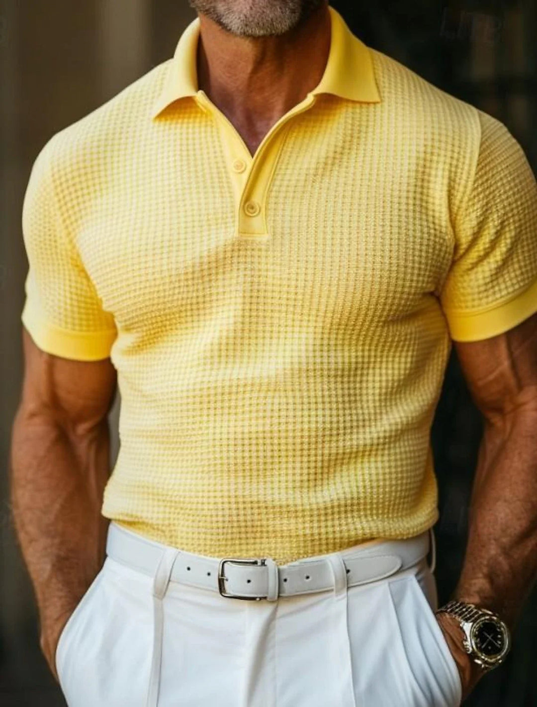 Casual V-Neck Polo T-Shirt