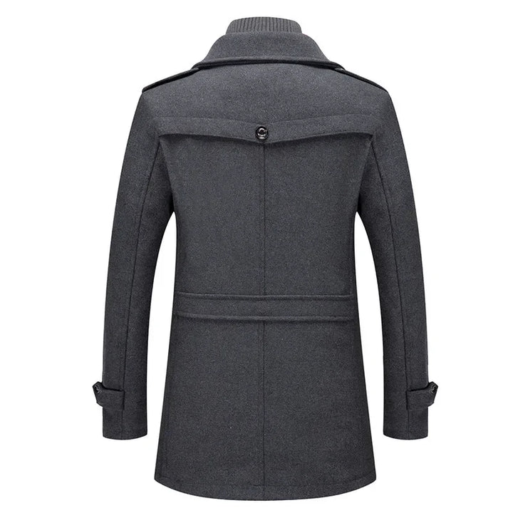 Double Collar Woolen Coat