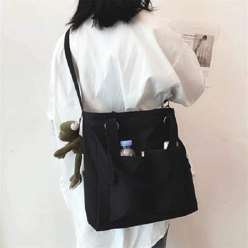 Waterproof Oxford Crossbody Tote Bag