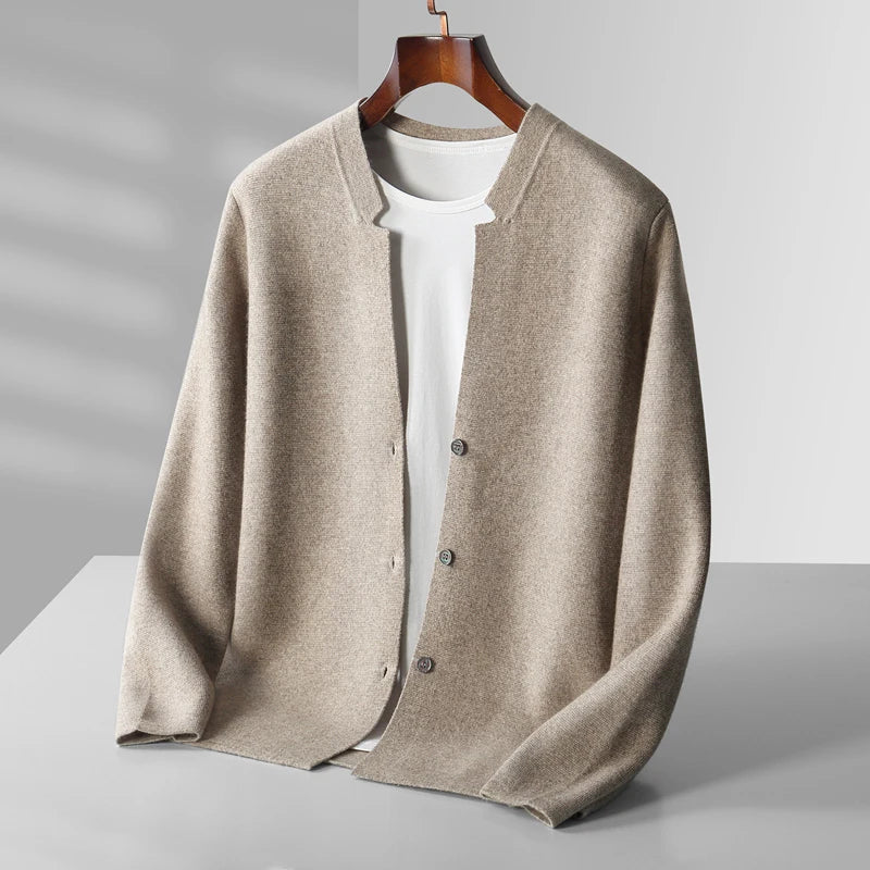 Men’s V-Neck Cashmere Cardigan – Warm & Elegant