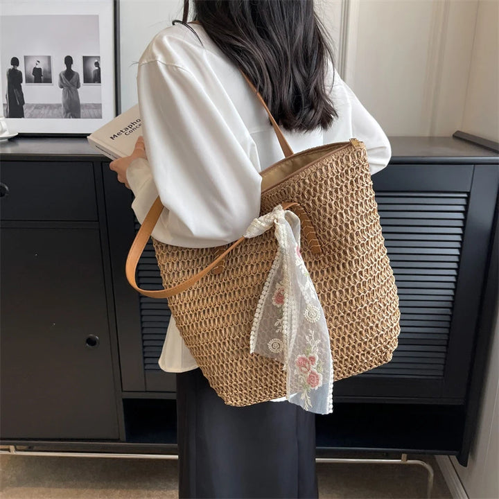 Summer Handmade Woven Tote Bag