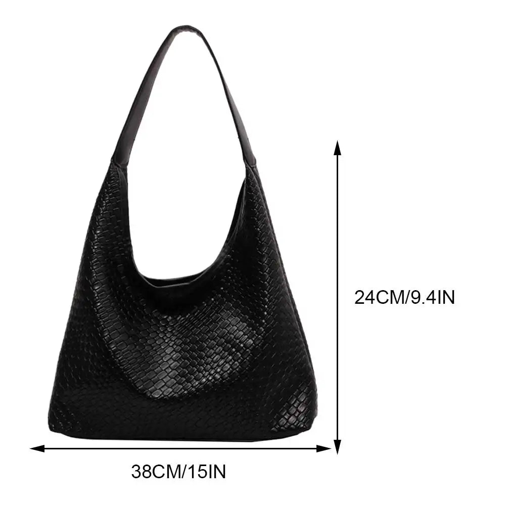 Ottuppia Woven Vegan Leather Hobo Bag