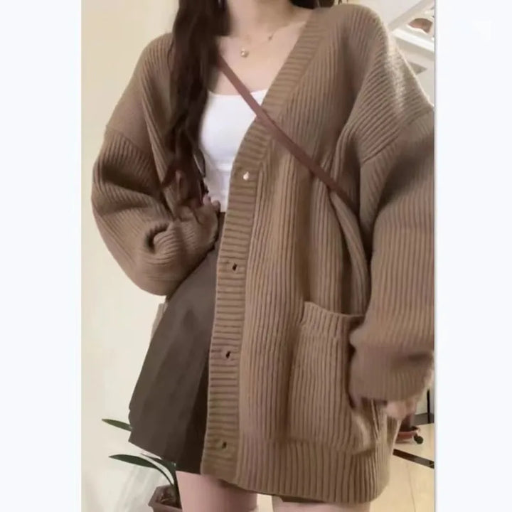 Cozy Oversized Cardigan with Pockets