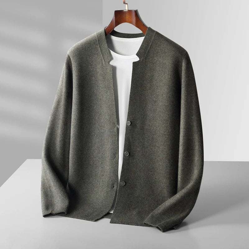 Men’s V-Neck Cashmere Cardigan – Warm & Elegant