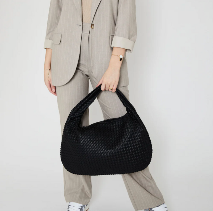 Ottuppia Woven Vegan Leather Hobo Bag