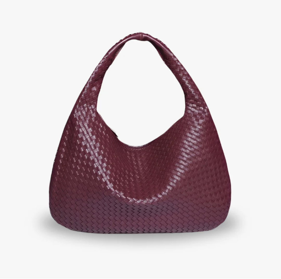 Ottuppia Woven Vegan Leather Hobo Bag