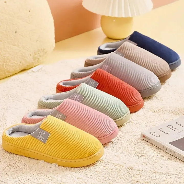 Women's Men's Thick Soft Bottom Home Slippers Household Plush Slippers Anti-slip Thermal Slippers Indoor Winter