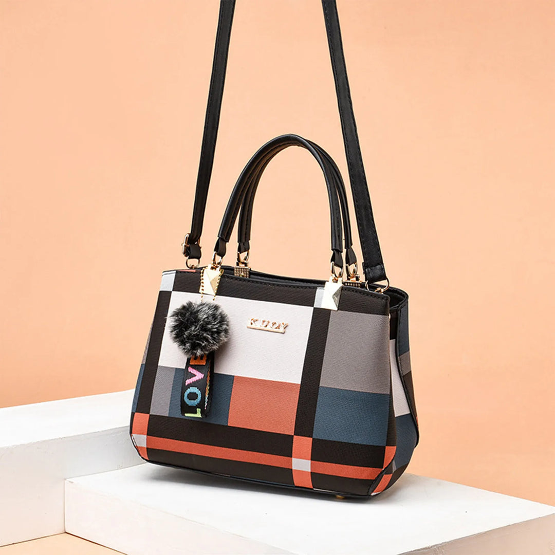 Modern Color-Block Crossbody Handbag