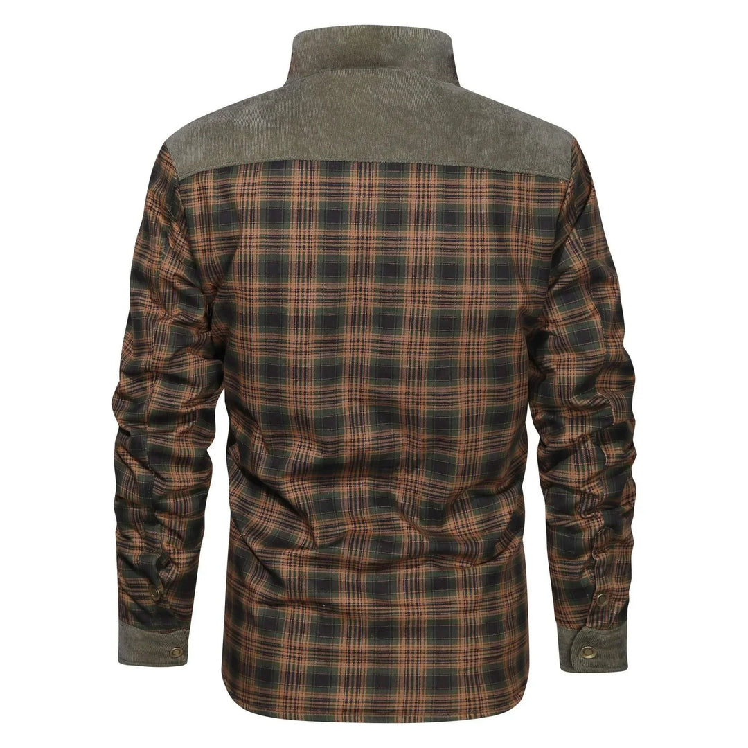 Men’s Warm Plaid Padded Jacket