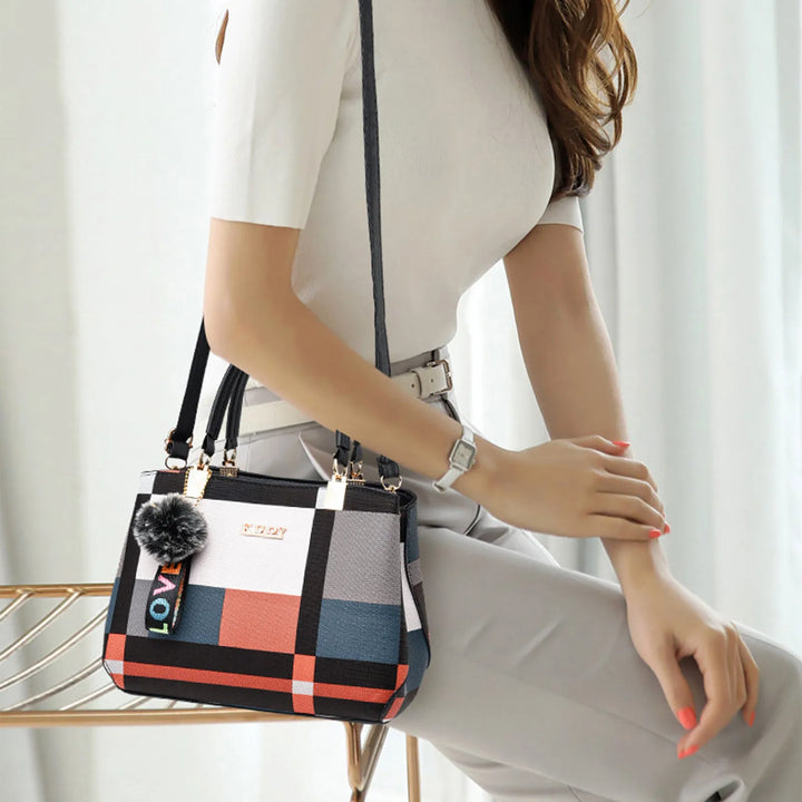 Modern Color-Block Crossbody Handbag