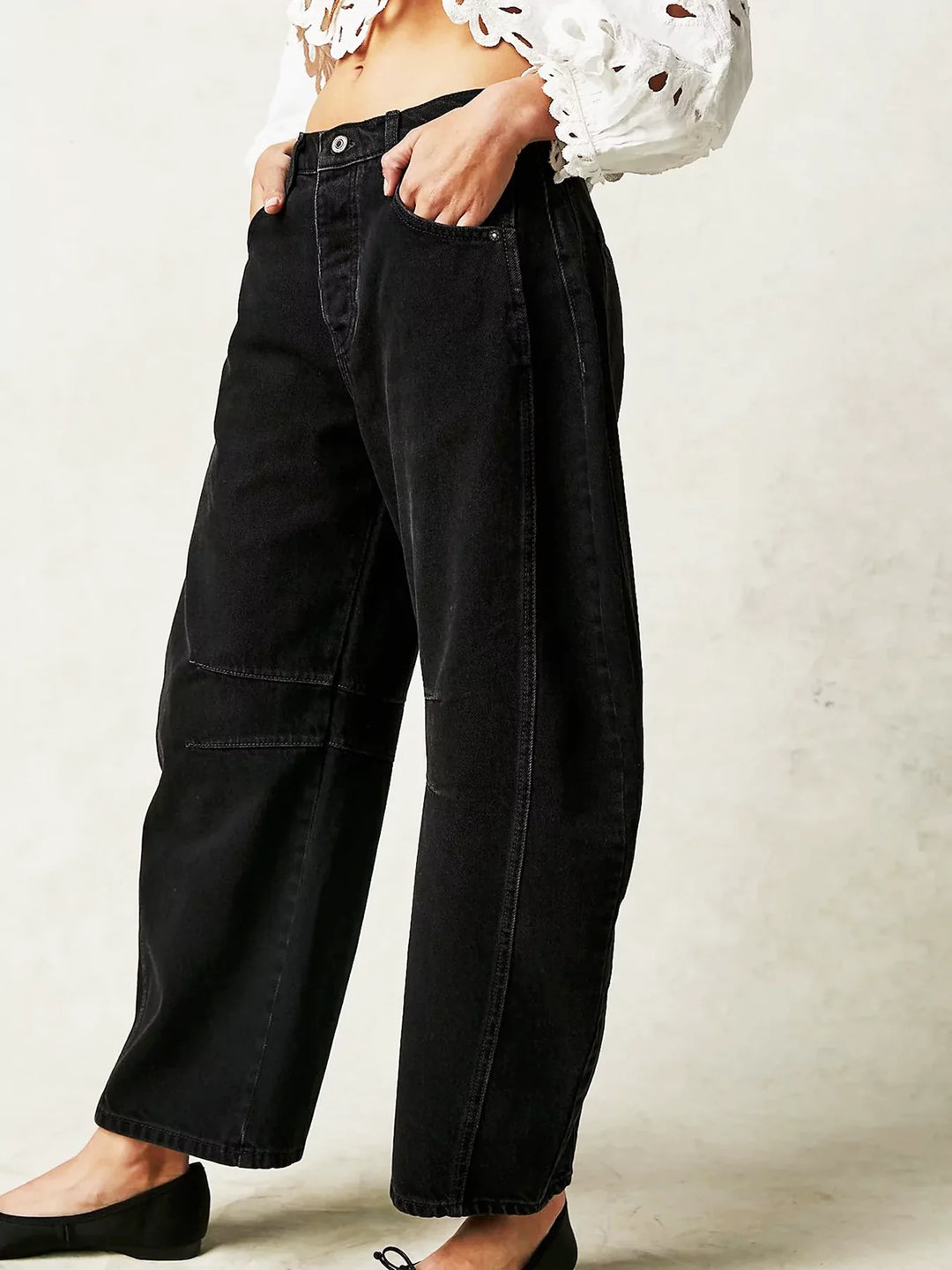 Women’s Baggy Wide-Leg Denim Jeans